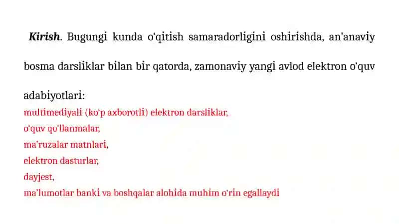 Masofaviy ta’limda ta’lim resurslarini yaratish va boshqarish 3