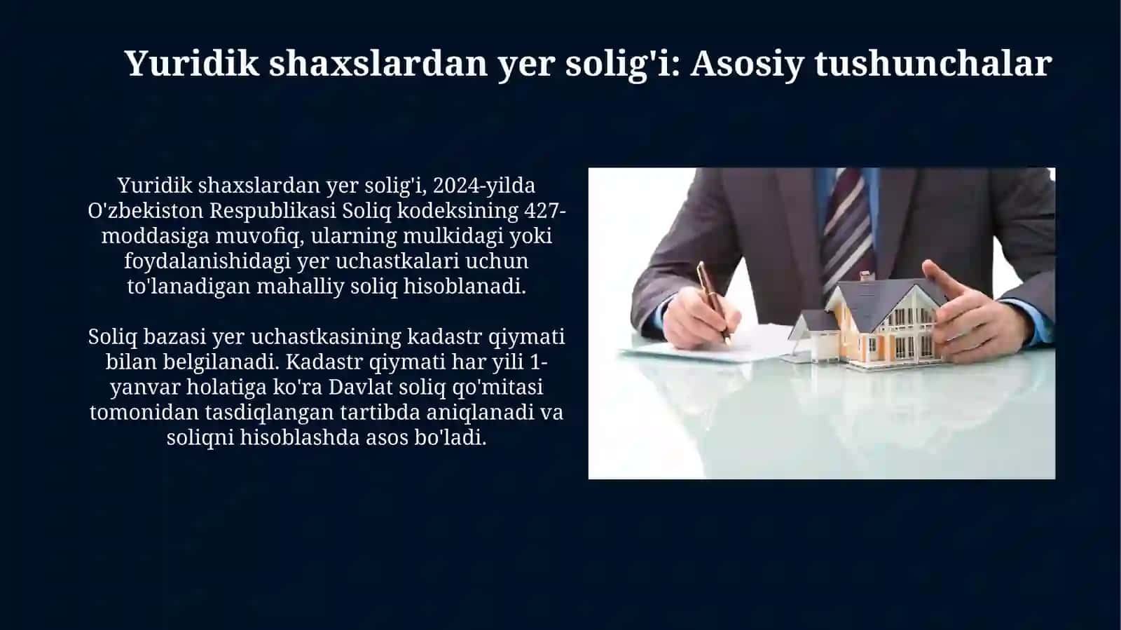 Yuridik shaxslardan yer solig'i 3