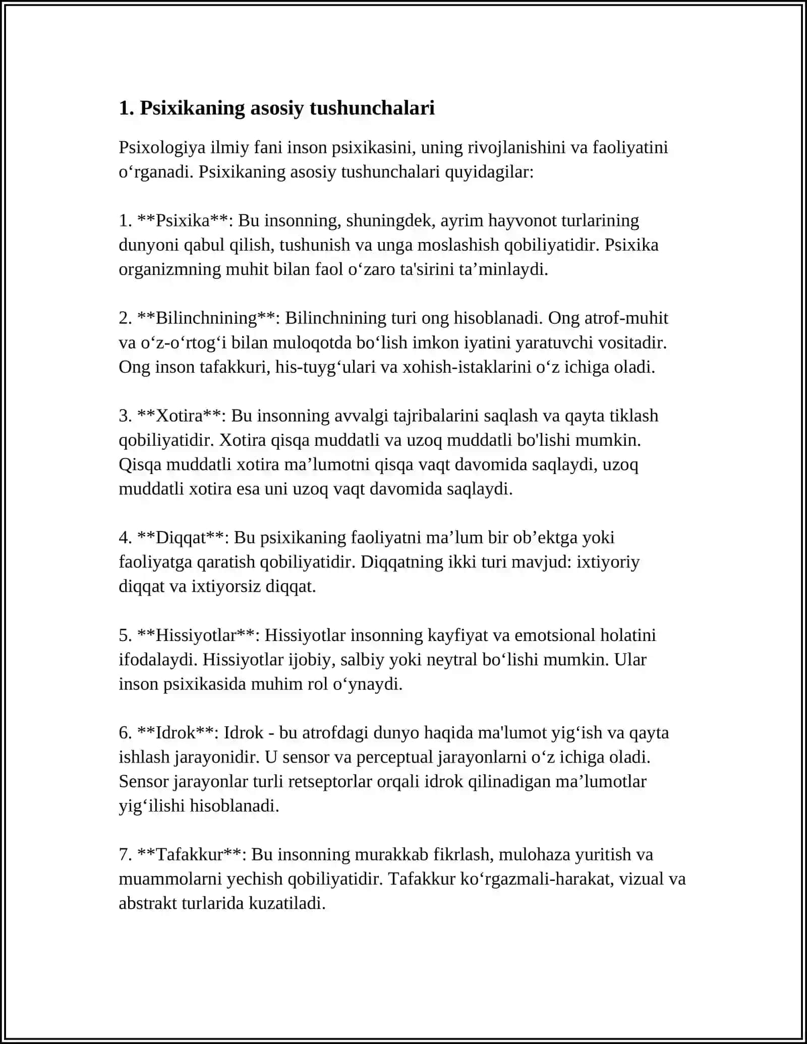BOLANI PSIXIKASINI O'RGANISH PRINSIPLARI 3