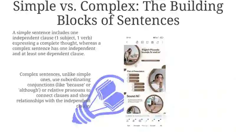 Difference between simple and complex sentences 3