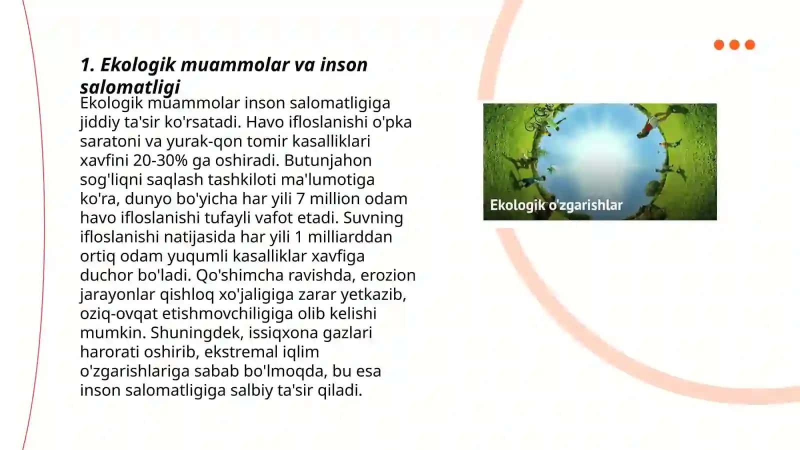 Ekologiya va inson salomatligi 3