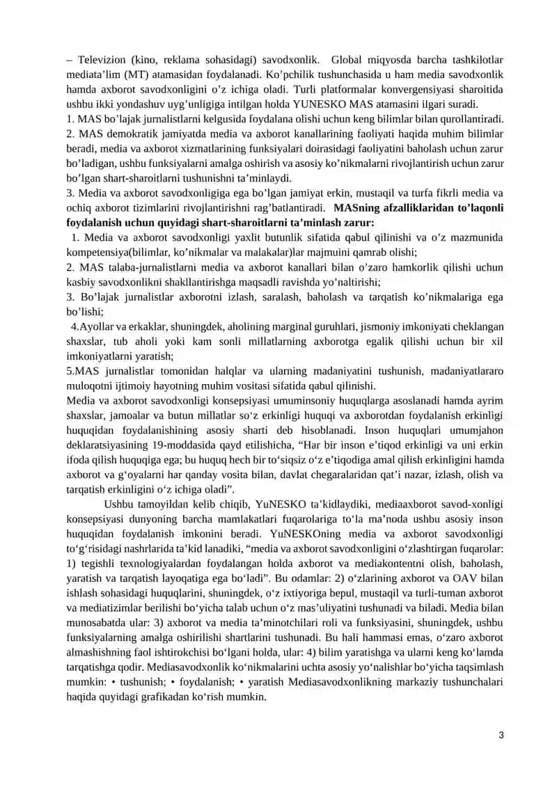 MEDIA SAVODXONLIK VA AXBOROT MADANIYATI EVOLYUTSIYASI HAMDA JAMIYATDAGI AHAMIYATI 3