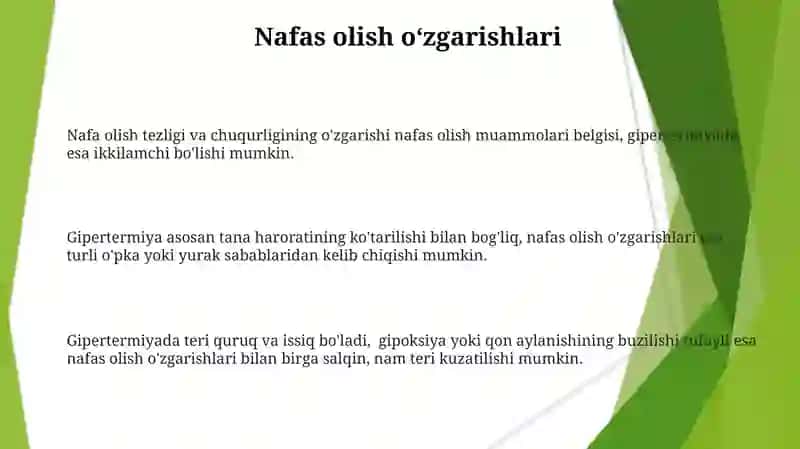 Isitmaning gipertermiyadan farqlovchi xossalari 3