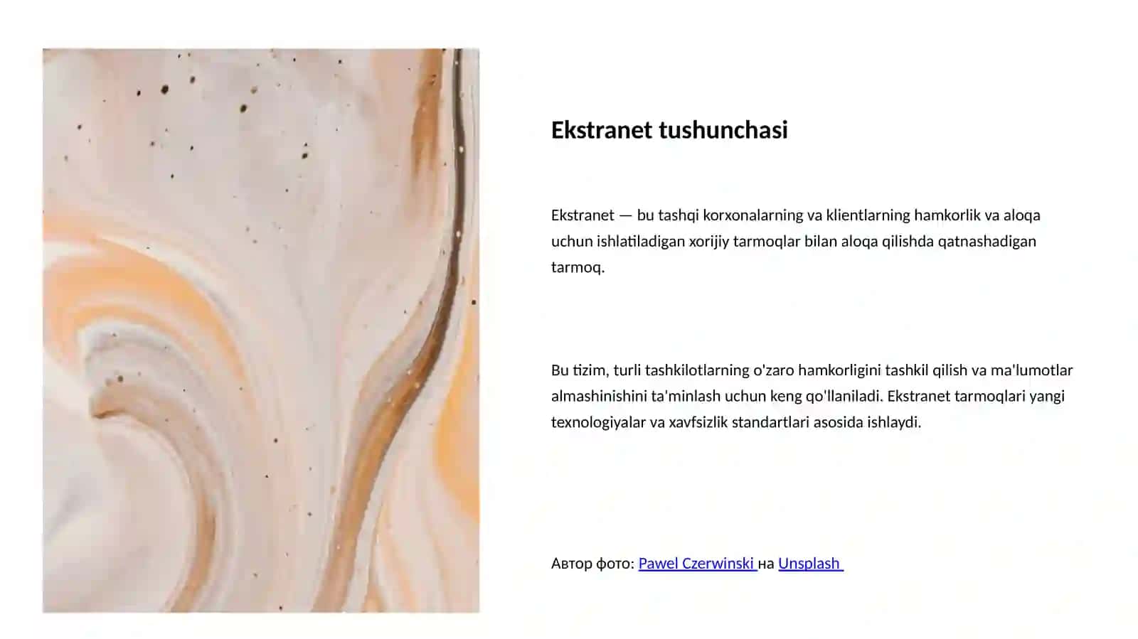 Intranet va ekstranet. Internet va uning xususiyatlari 3