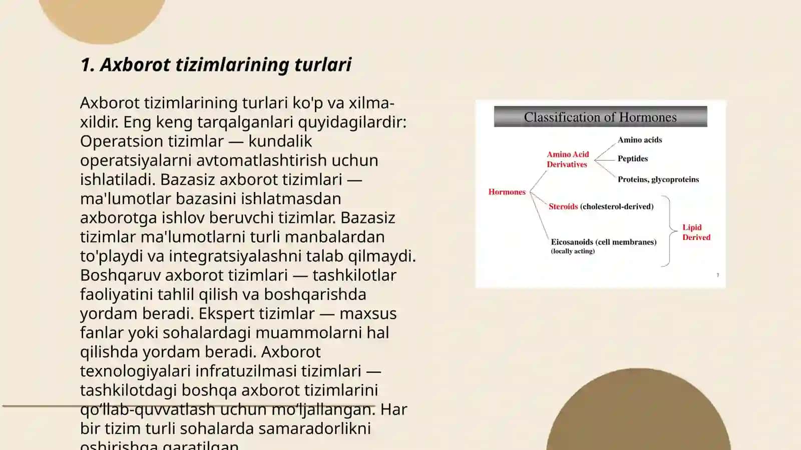 Axborat tizmlarining tasnifi 3
