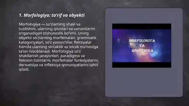 Morfologiya haqida umumiy ma'lumot 3