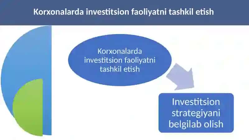 Investitsion faoliyatni boshqarish va qarorlar qabul qiish 3