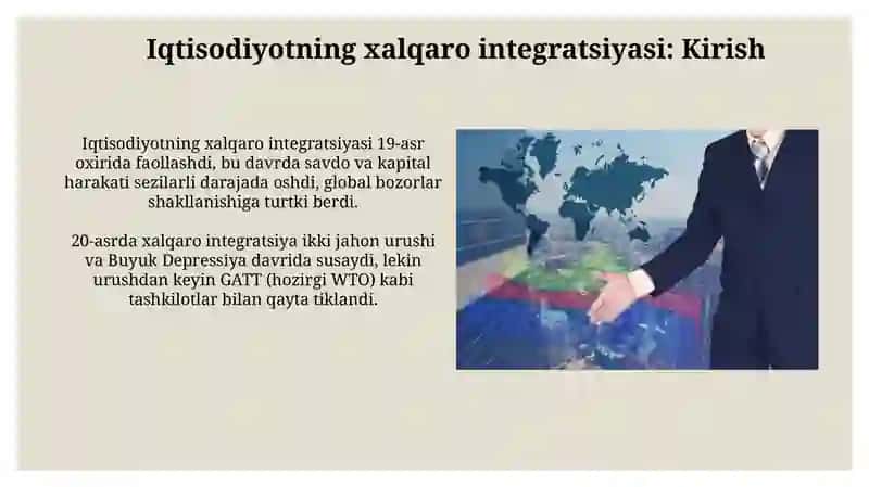 Iqtisodiyotning xalqaro integratsiyada xorijiy investitsiyalar va ularning xalqaro harakatini tartib 3