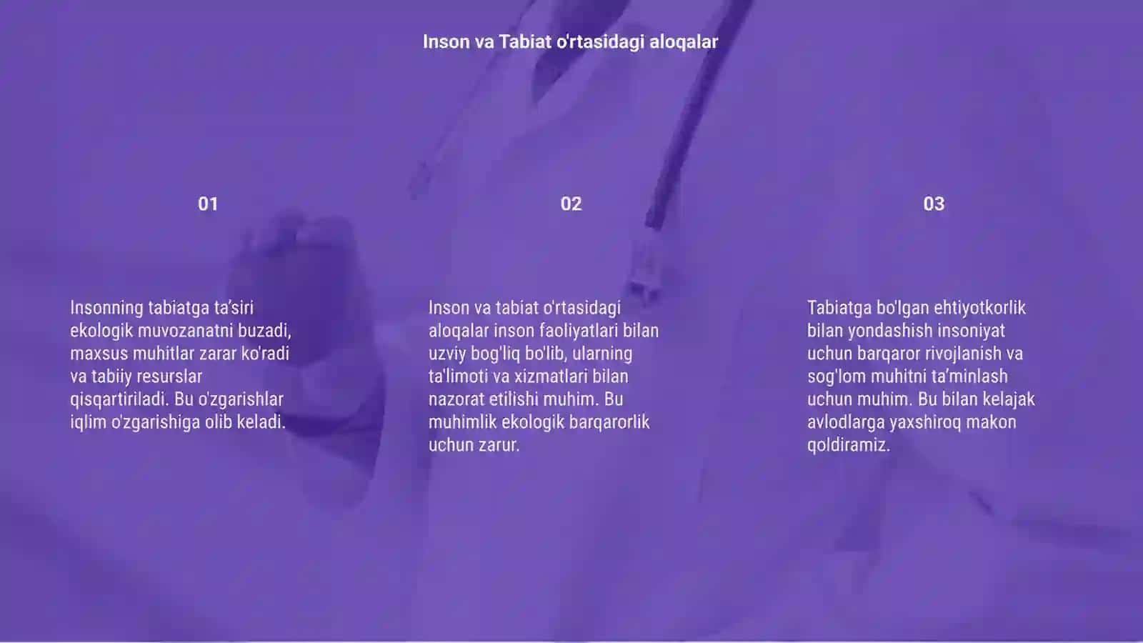 Insonning Tabiatga Ta’siri 3