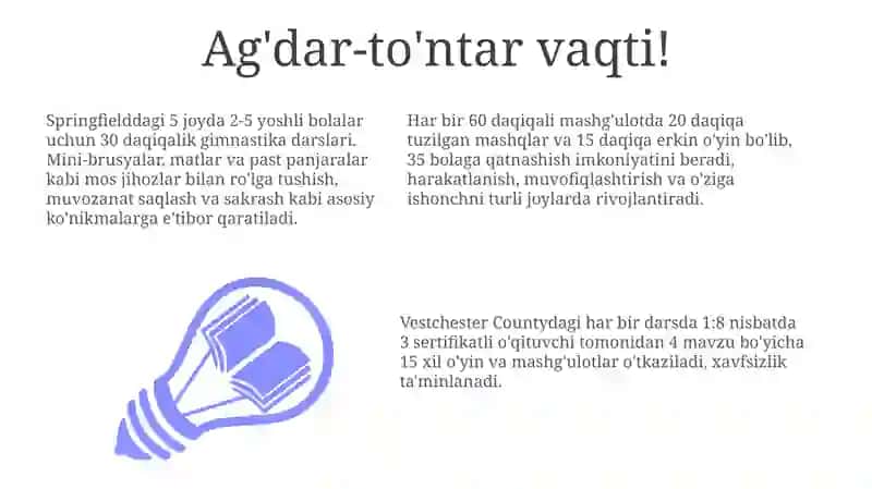 Maktabgacha yoshdagi bolalar uchun gimnastika 3