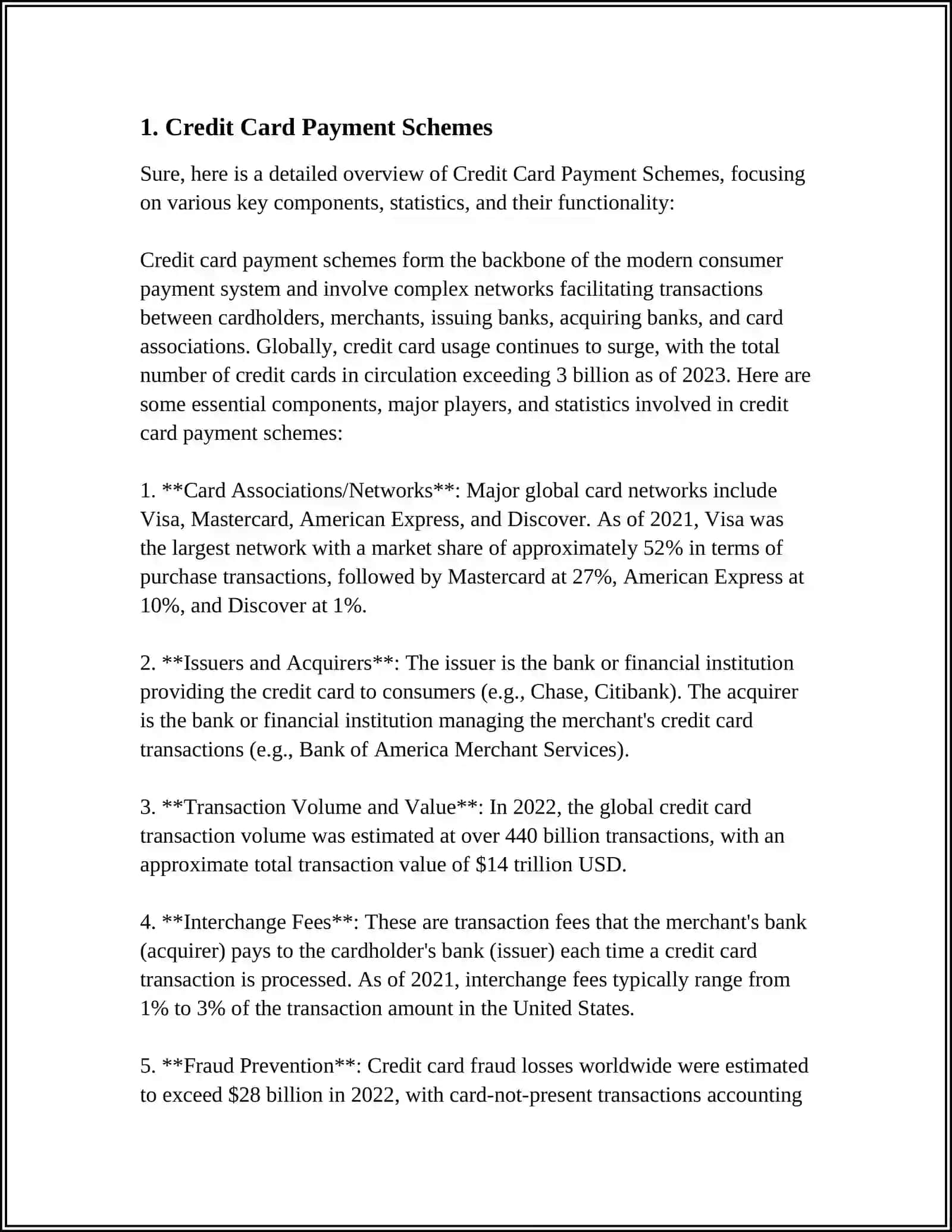Credit Card Payment Schemes Overview 3