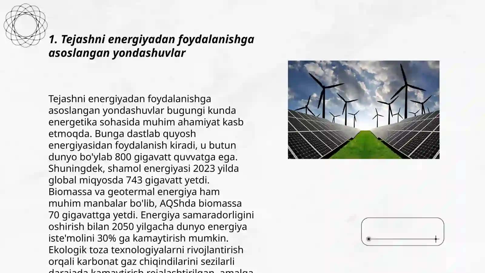 Energiya tejashning ekologik va ishtimoiy jixatlari 3
