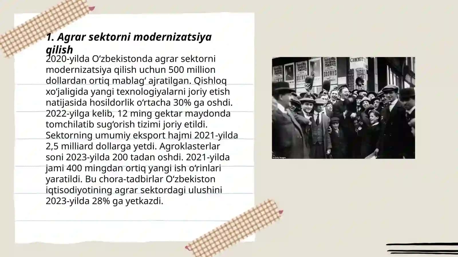 Agrar sohani rivojlantirishning iqtisodiy siyosati 3