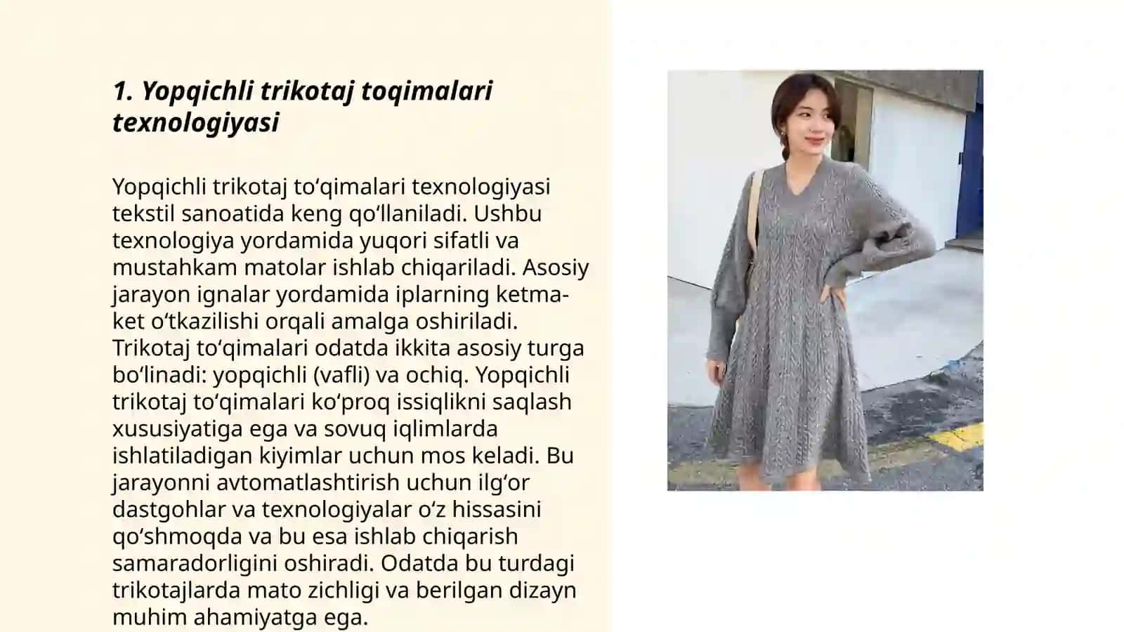 Yopqichli trikotaj toqimalari texnologiyasi 3