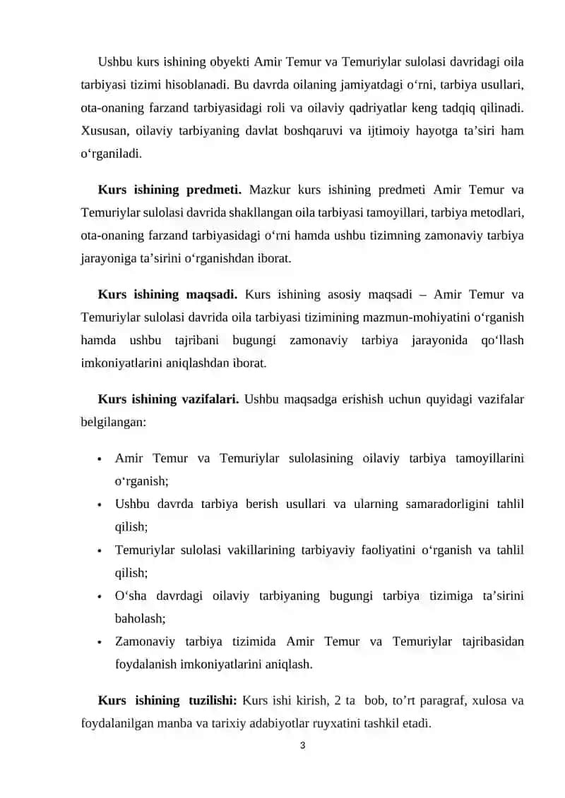 Amir Temur va Temuriylar sulolasi davrida oila tarbiyasi 3