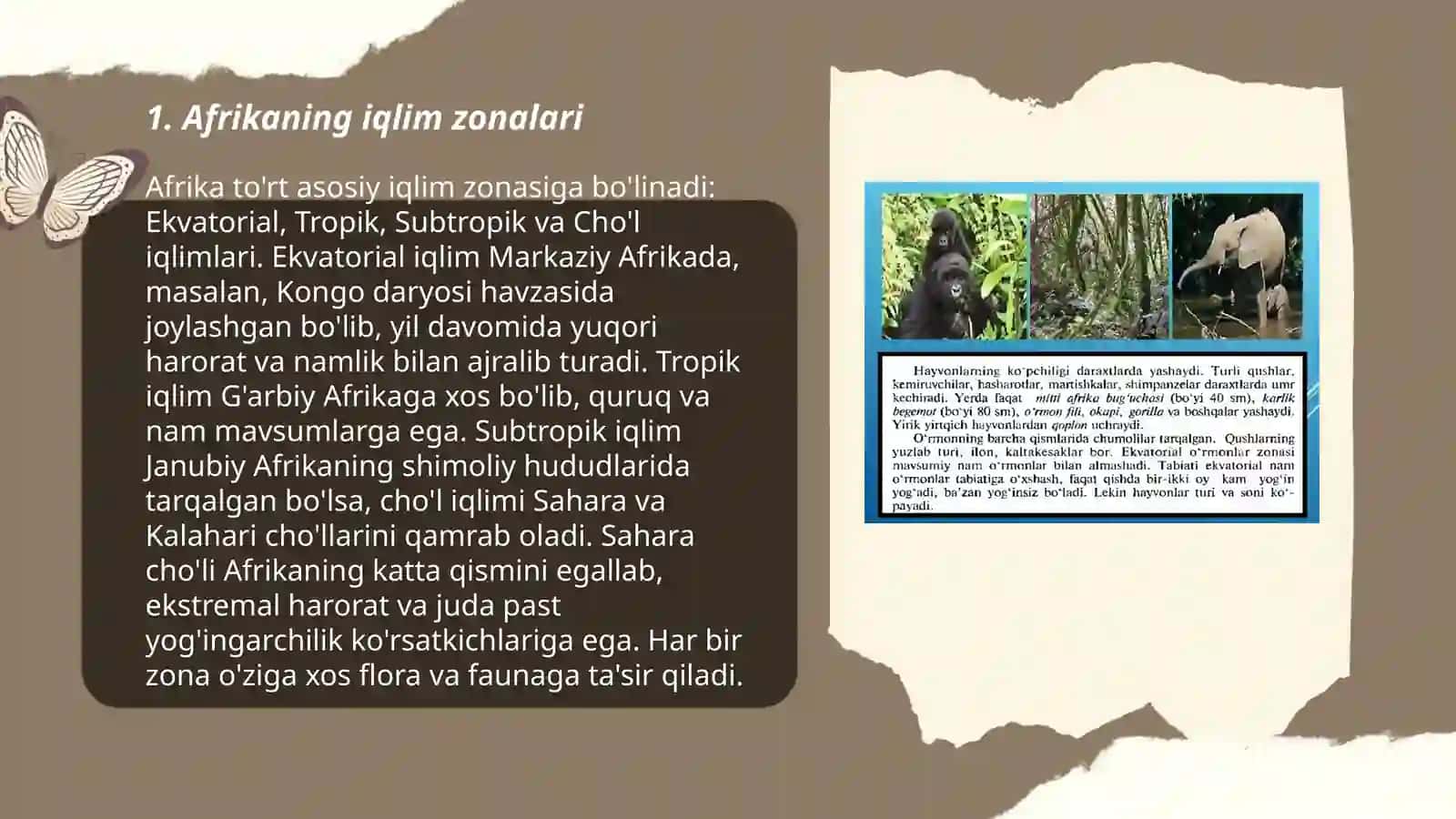 Afrikaning iqlimi ichki suvlari tabiat zonalari va yirik regional oʻlkalari 3