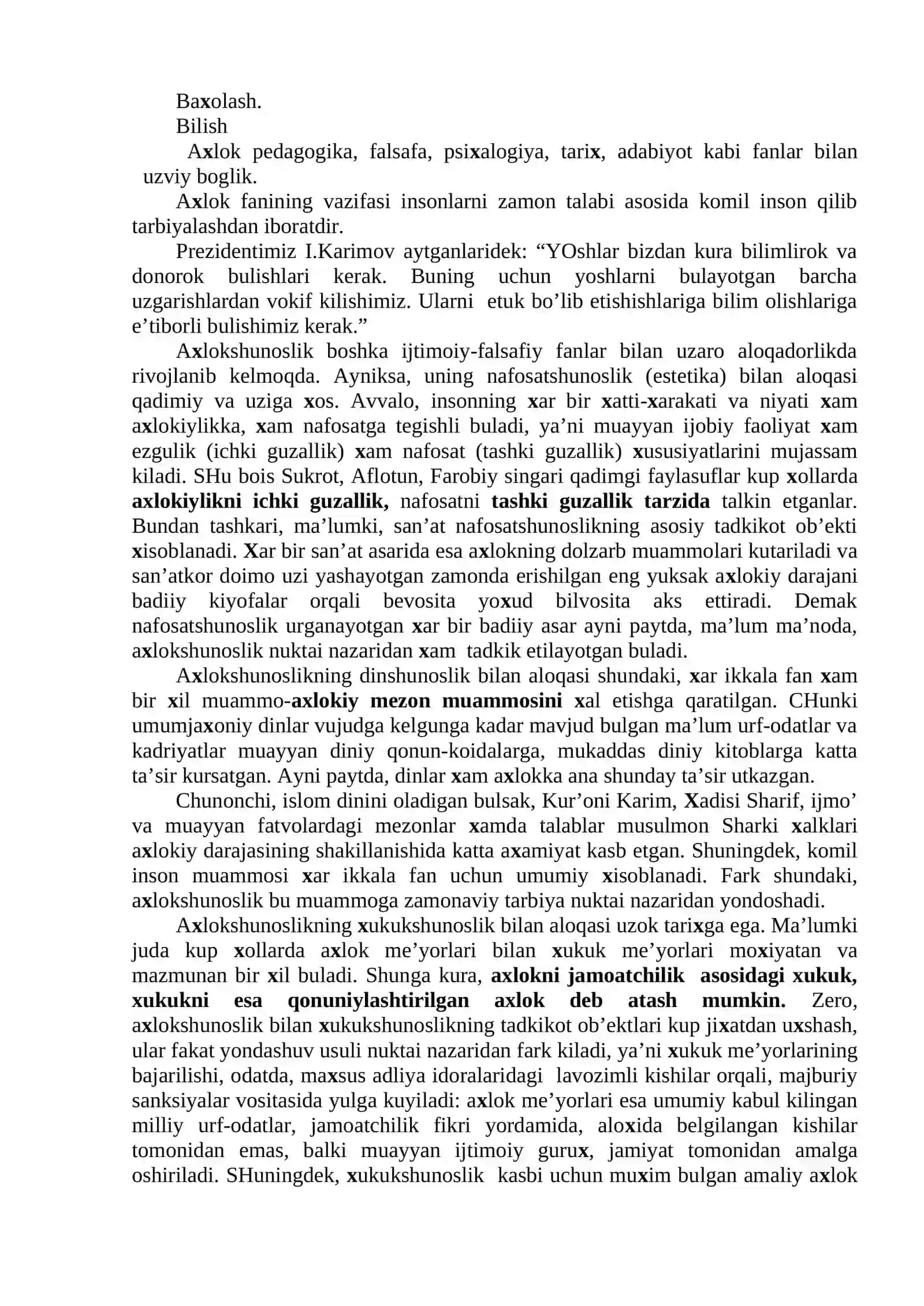 Axloqiy qadriyatlar falsafaси (Etika) 3
