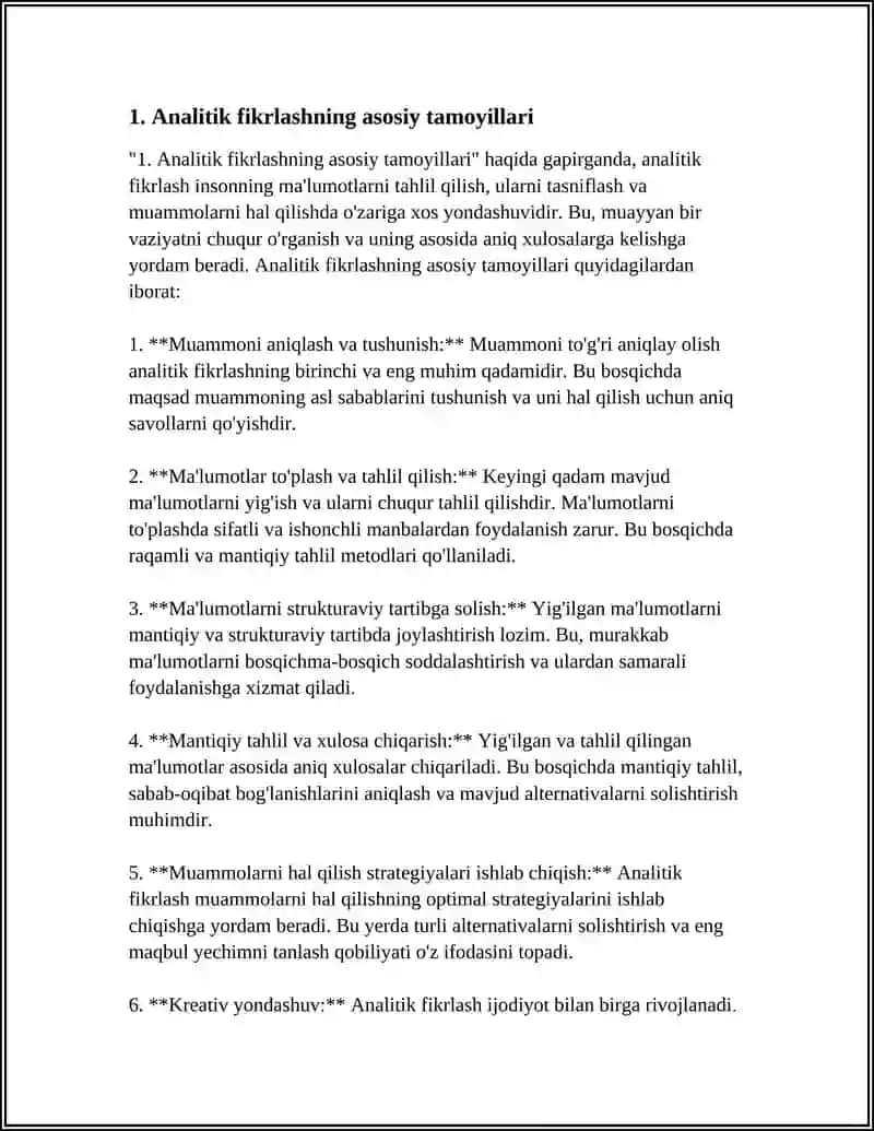 SOFT SKILLS - ANALITIK VA TAHLILIY FIKRLASH. ESSE YOZISH KO'NIKMALARI 3