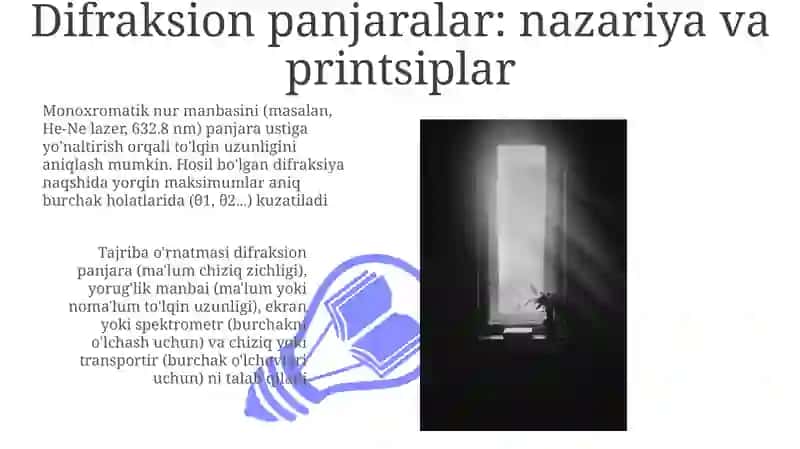 Difraksion panjaralar va ularning xossalari 3