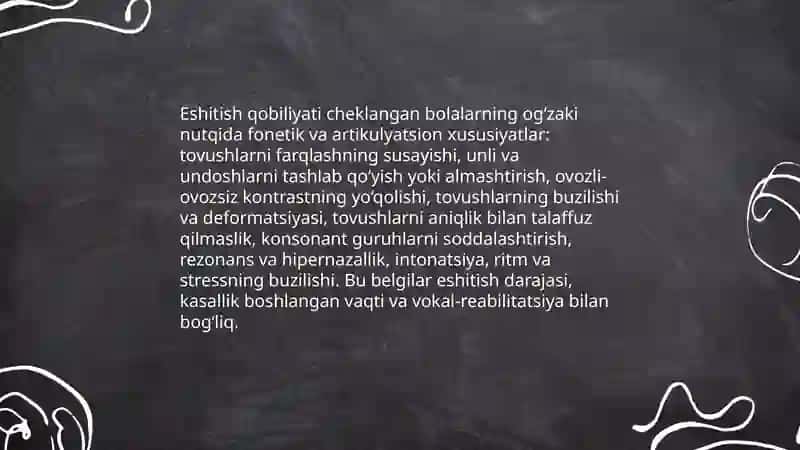 Eshitish qobiliyati cheklangan bolalarning og'zaki nutqidagi fonetik va artikulyatsion xususiyatlar 3