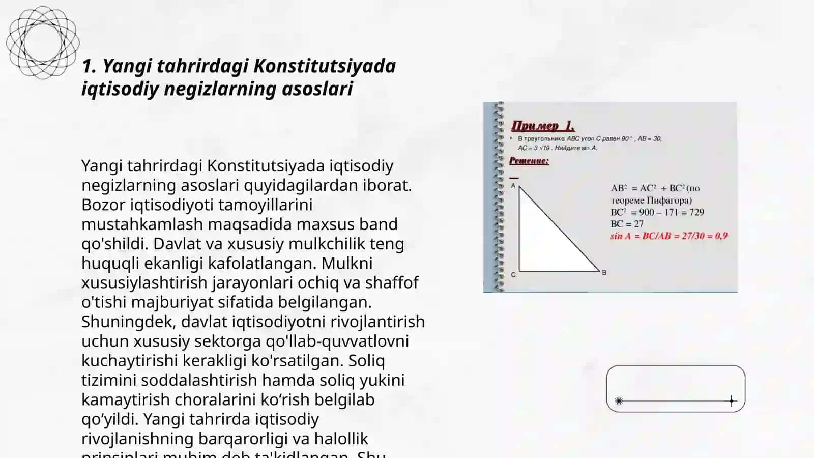 Konstitutsiyada belgilangan iqtisodiy negizlar 3