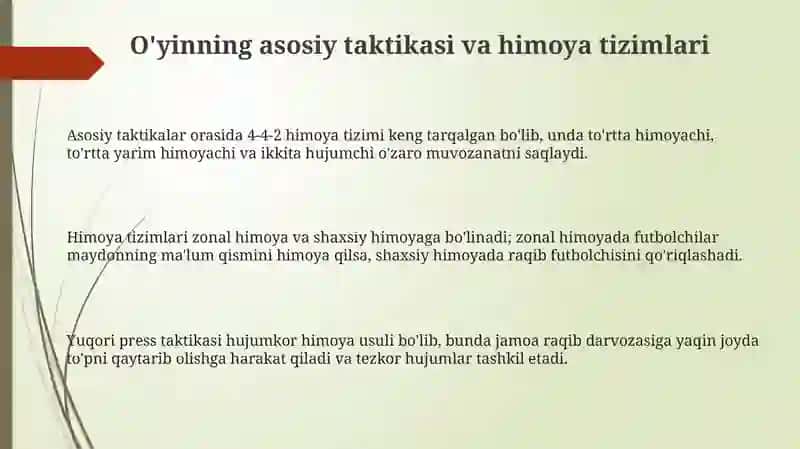 Futbol o'yini taktikasi va texnikasi 3