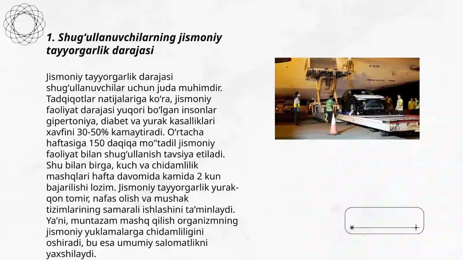 Shugʻullanuvchilar organizmga umum rivojlantiruvchi mashiqlar taʼsiri 3