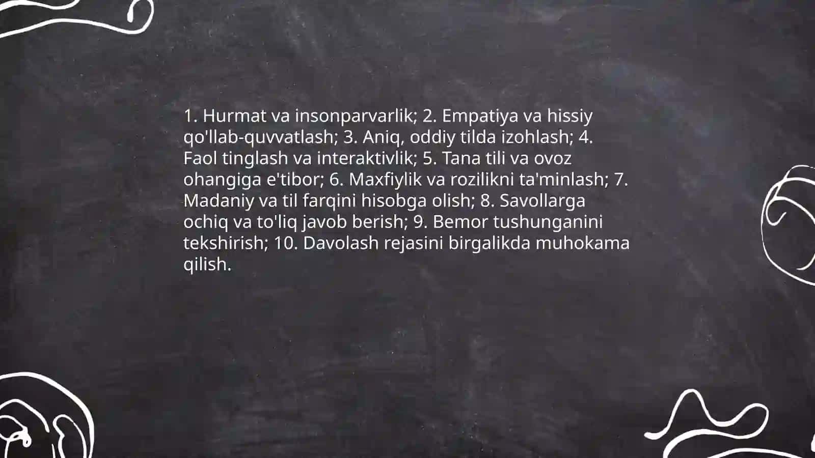 Talabalarning bemor bilan muloqot qilish san'ati 3