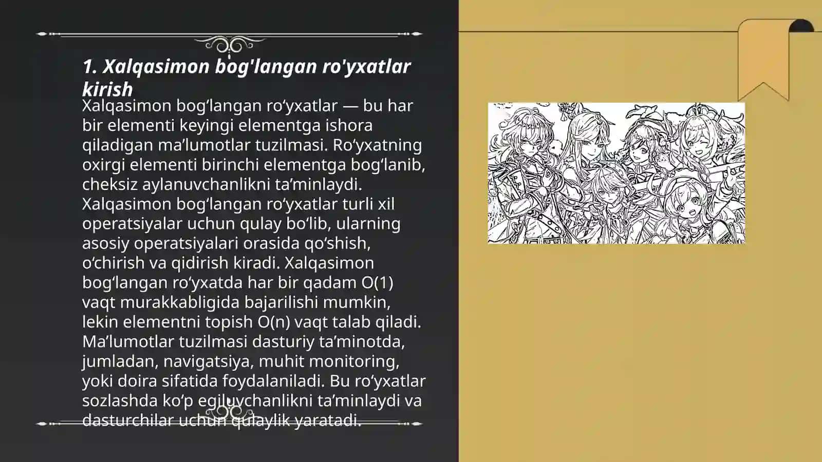 Xalqasimon bog'langan ro'yxatlar 3