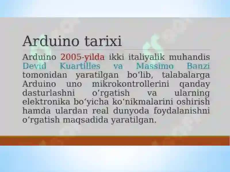 Arduinomikrokontrellarini dasturlash asoslari 3