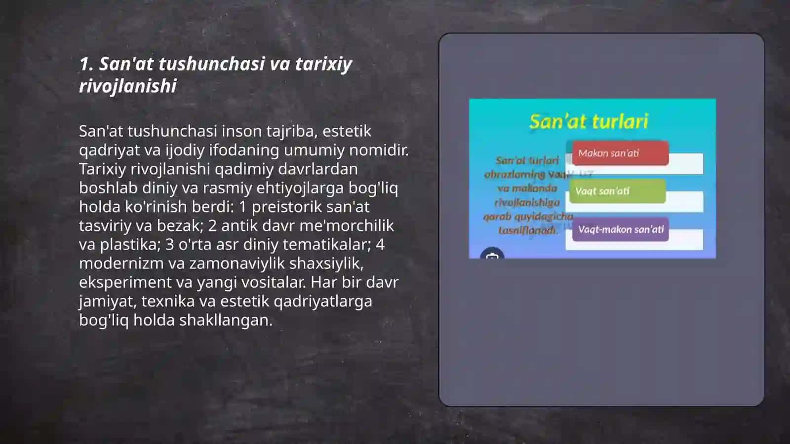 San'at va uning turlari 3
