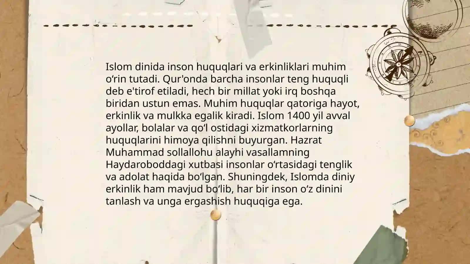 Islomda inson huquqlari himoyasi ijtimoiy tenglik adolat va tolerantlik 3