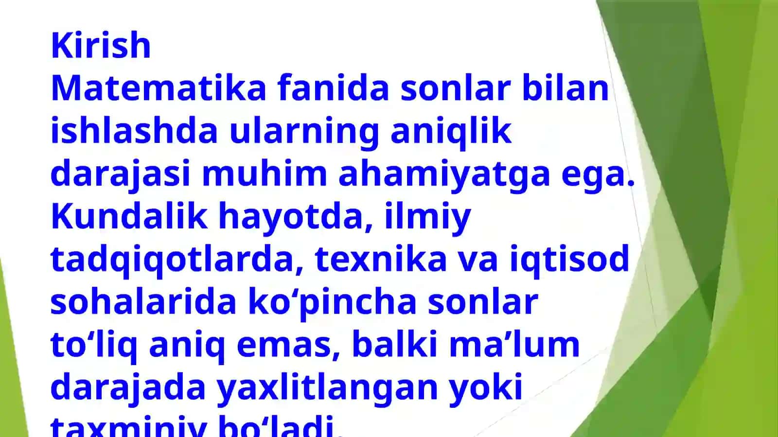 Aniq va taqribiy sonlar haqida tushuncha 3