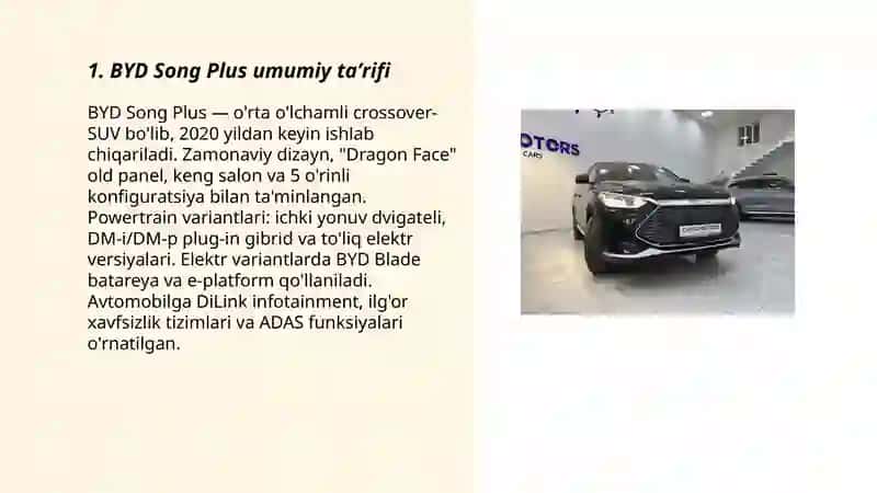 BYD SONG PLUS 3