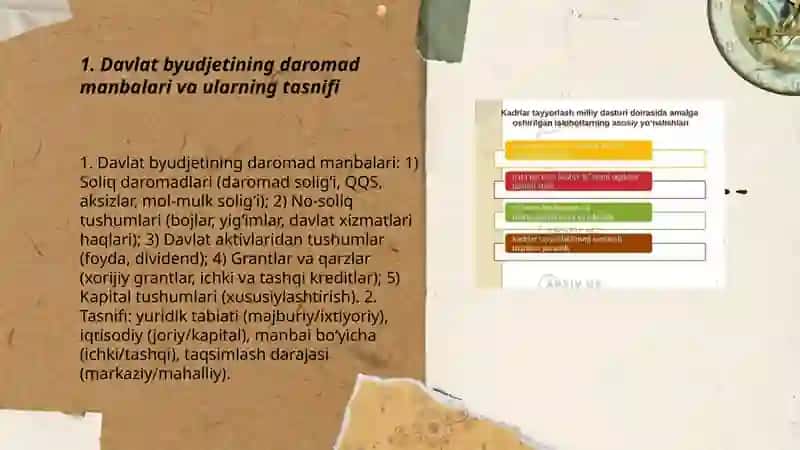 Davlat byudjetini daromadlar tizimi 3