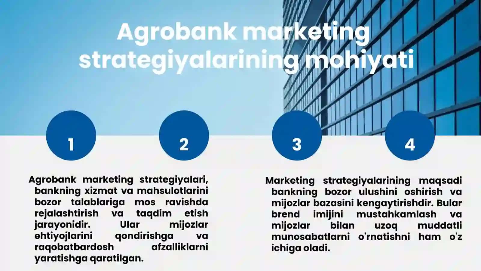 Xo’jalik yurituvchi sub‘ektlarning marketing faoliyatida tahlil  Agrobank 3