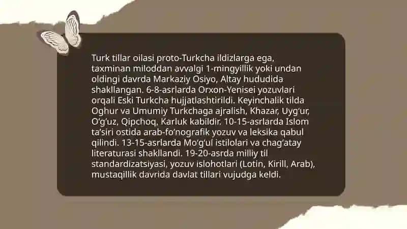 Turk tilining dunyo tillari orasida tutgan oʻrni 3