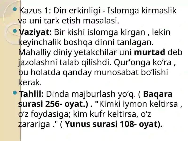 Islomda inson huquqlari va erkinliklar ta'limi 3