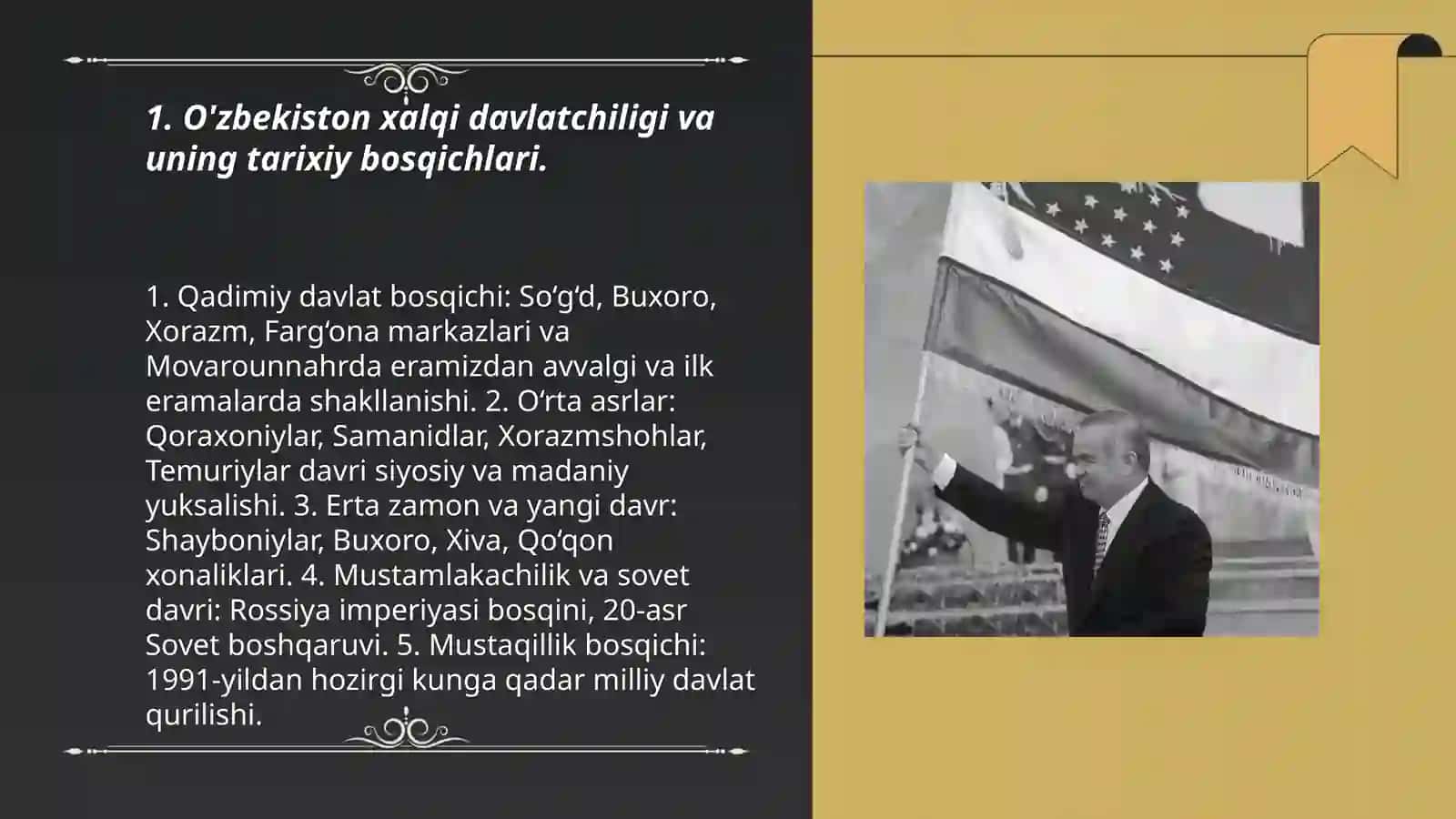 Ozb da Mustaqillik gʻoyalarini tarixiy asoslari 3