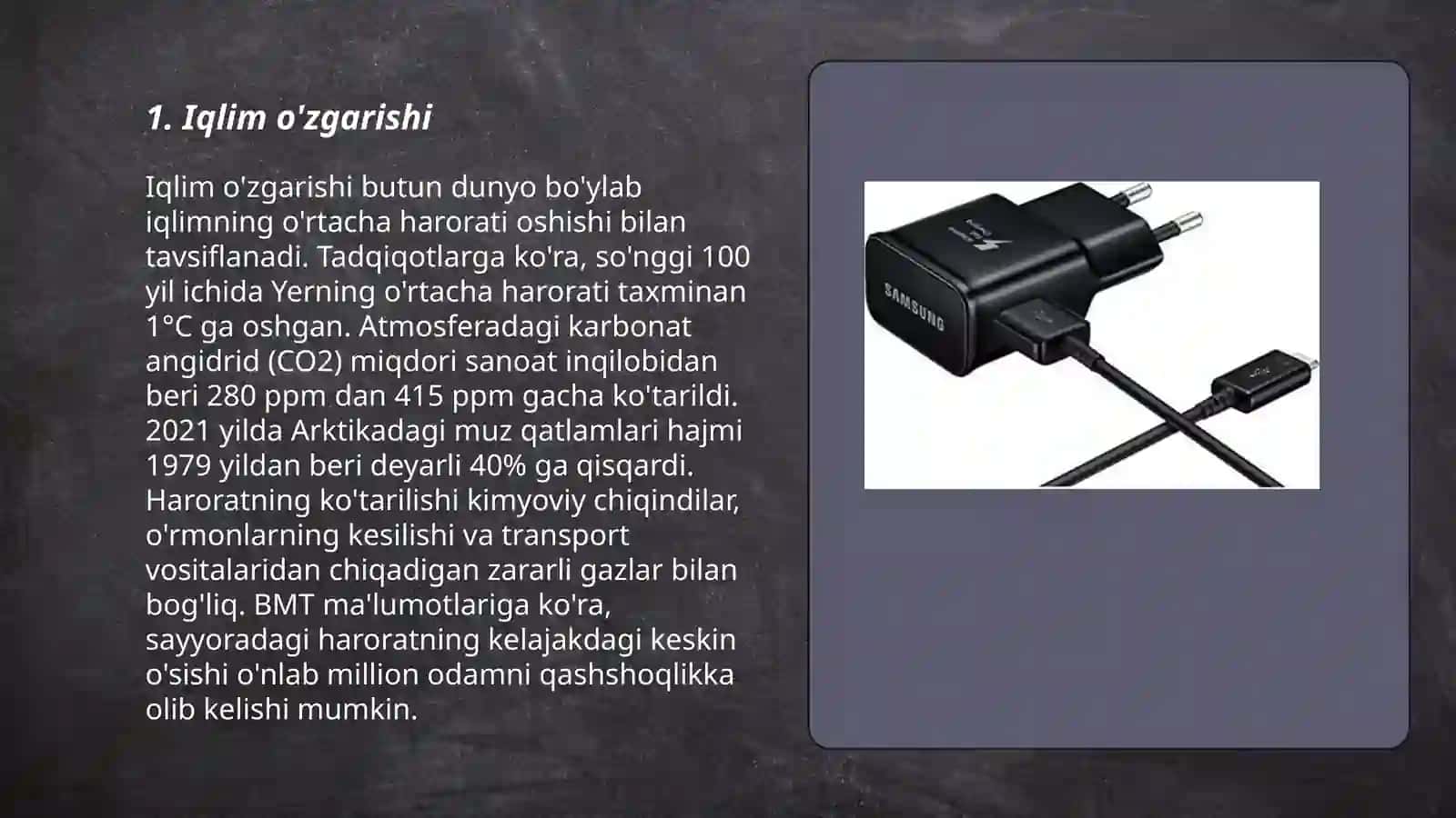 Iqlim o'zgarishi 3