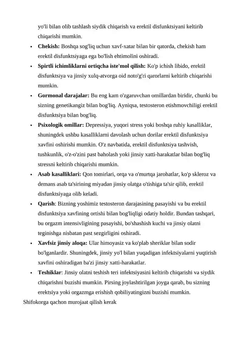 Erkaklarda olat va uretra kasalliklari 3