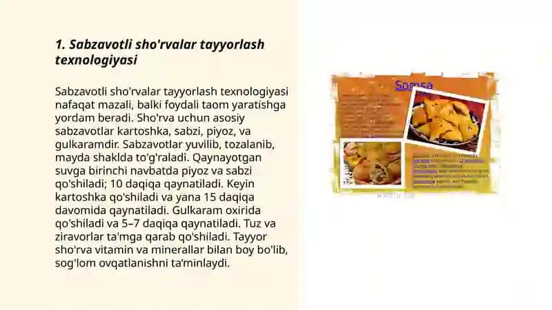 Sabzavotlardan taomlar tayyorlash texnologiyasi 3