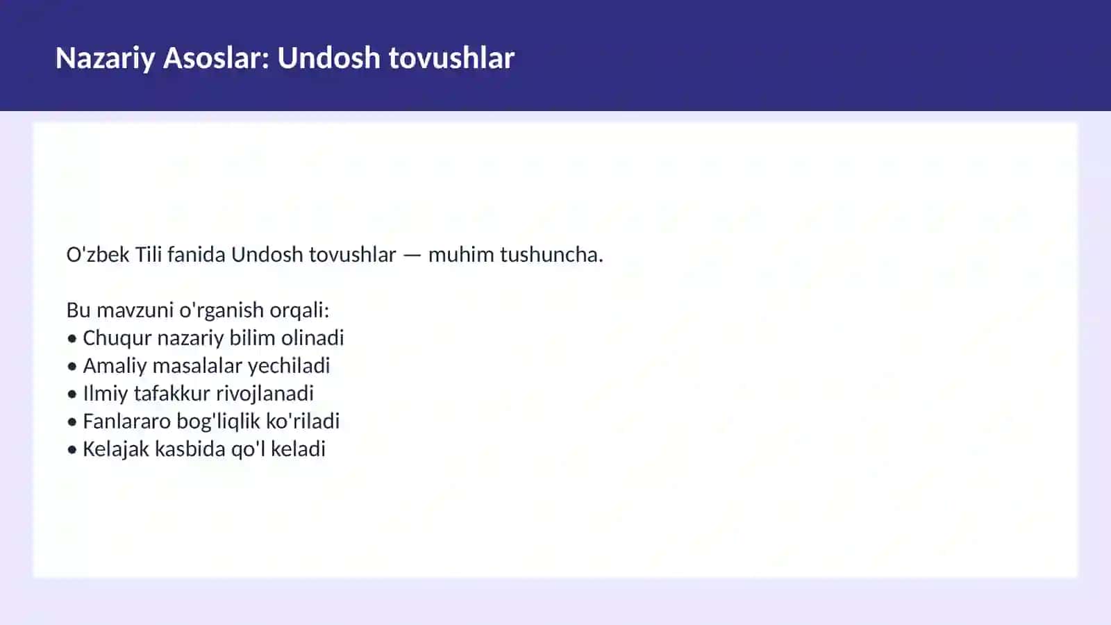 O'zbek Tili 3