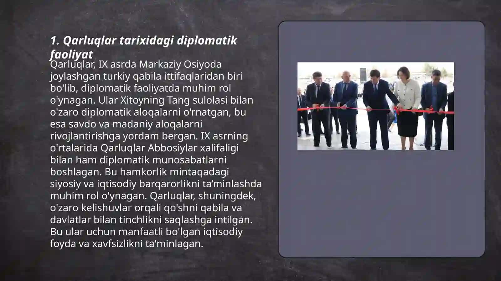 Qarluqlar diplomatiyasi 3