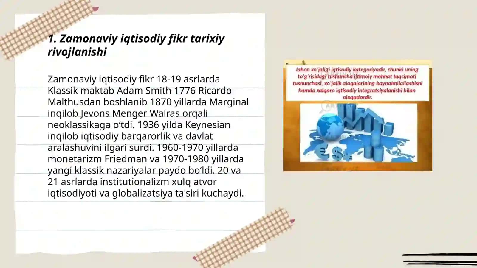 Zamonaviy iqtisodiy fikr tarixiy rivojlanishi 3