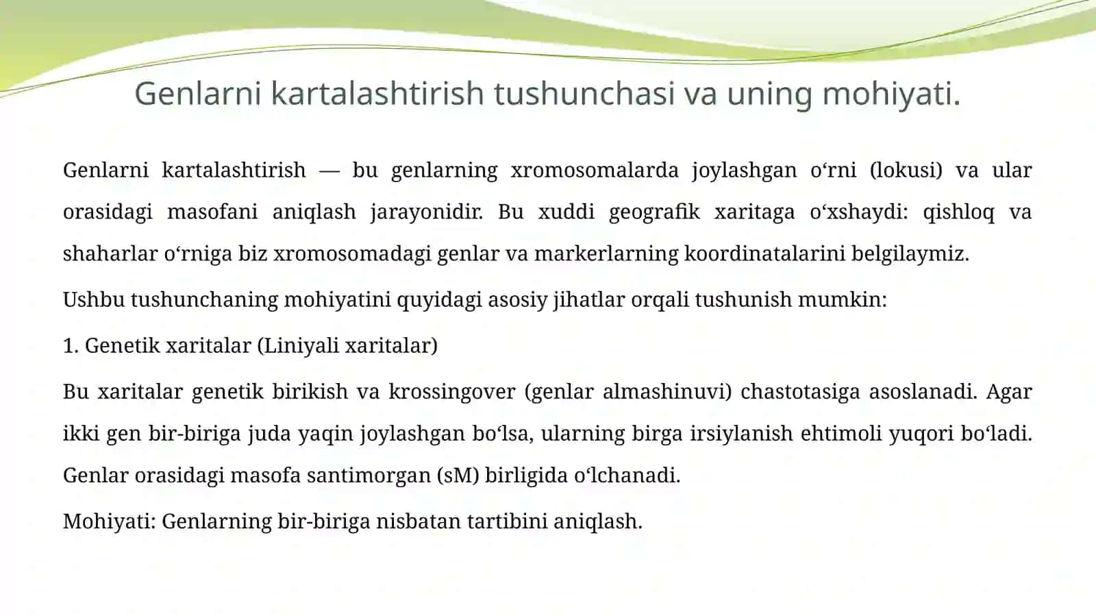 Genlarni kattalashtirish.Molekular markerlar va ularning genlarni kattalashtirishdagi ahamiyati 3