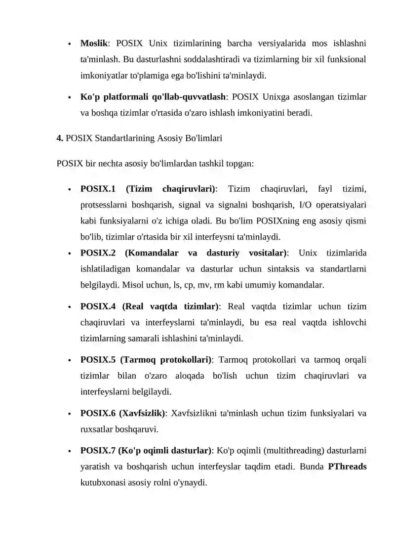 POSIX Standarti 3