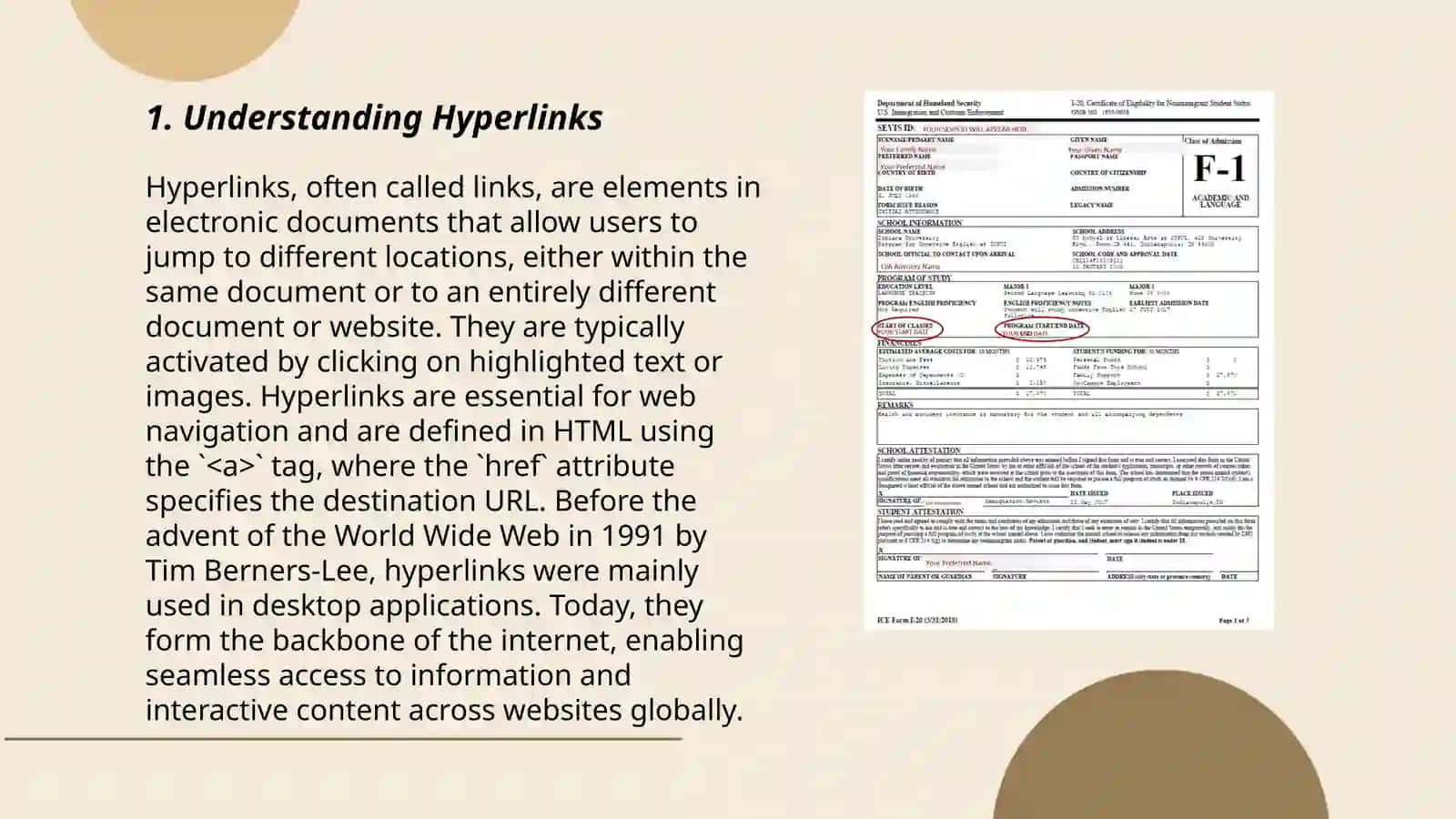 Using Links to Documents Internet Sources 3
