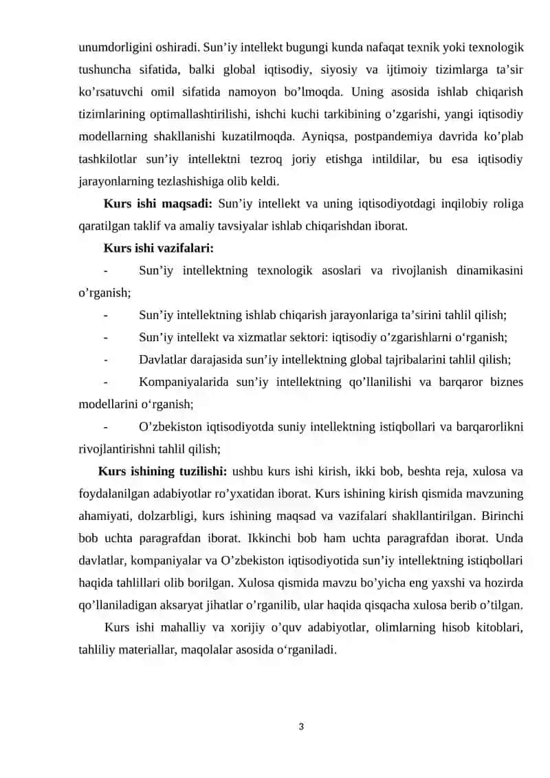 Sun’iy intellekt va uning iqtisodiyotdagi inqilobiy roli 3