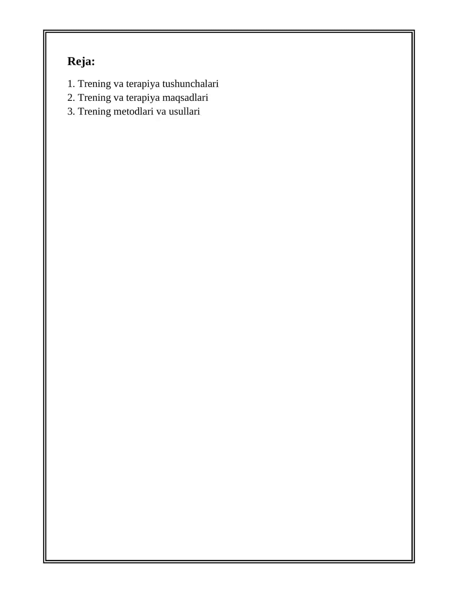 TRENING VA TERAPIYA O‘RTASIDAGI FARQLAR TRENINGDA O‘YIN-GURUH BILAN ISHLASH VOSITASI SIFATIDA 3